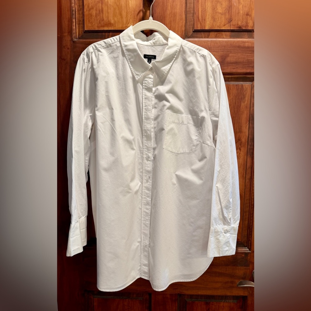 Talbots Crisp White Dress Shirt for Men